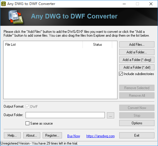 Any DWG to DWF Converter图片1
