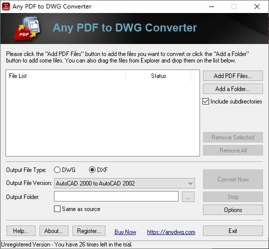 Any PDF to DWG Converter图片1