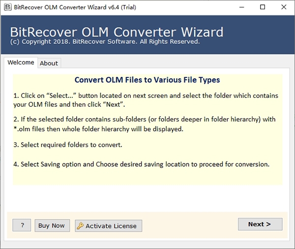 BitRecover OLM Converter Wizard图片