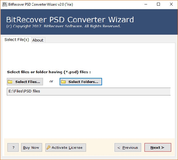 BitRecover PSD Converter Wizard截图5
