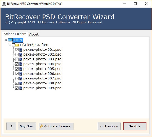 BitRecover PSD Converter Wizard截图6