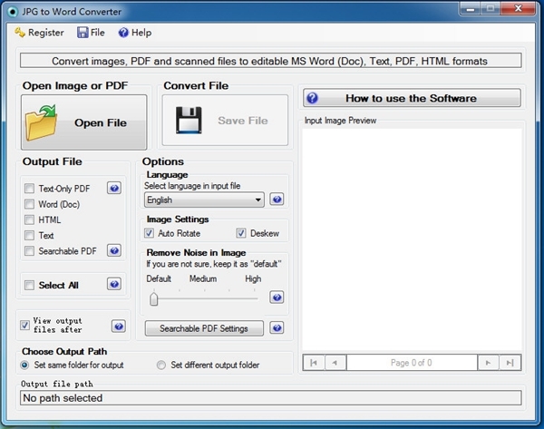 JPG to Word Converter软件图片1