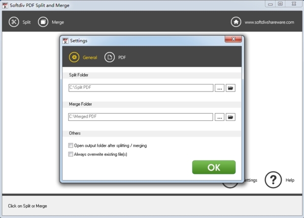 Softdiv PDF Split and Merge软件图片2