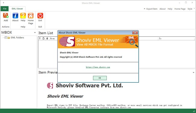 Shoviv EML Viewer图