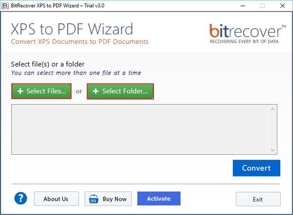 BitRecover XPS to PDF Wizard截图1