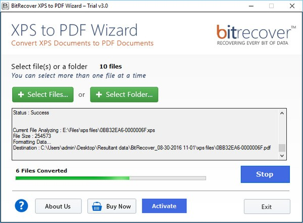 BitRecover XPS to PDF Wizard截图2