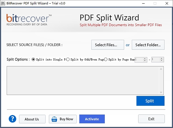 BitRecover PDF Split Wizard图片