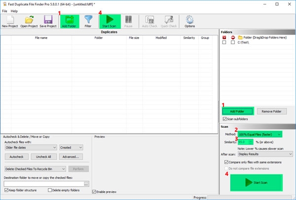 MindGems Fast Duplicate File Finder截图