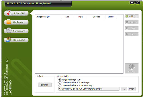 OpooSoft JPEG To PDF Converter图片