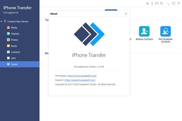 Apeaksoft iPhone Transfer软件图片4