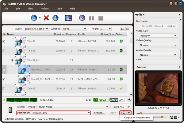 ImTOO DVD to iPhone Converter SE破解版图片15