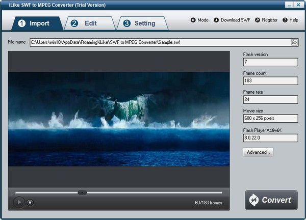 iLike SWF to MPEG Converter图片