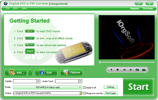 iOrgSoft DVD to PSP Converter图片