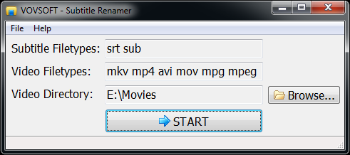 Vovsoft Subtitle Renamer图片