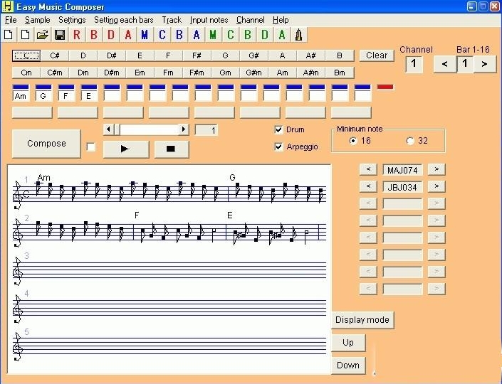 Easy Music Composer软件图片2