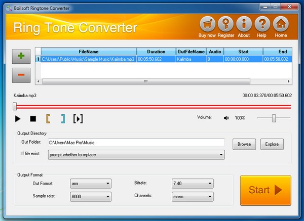 Boilsoft RingTone Converter截图