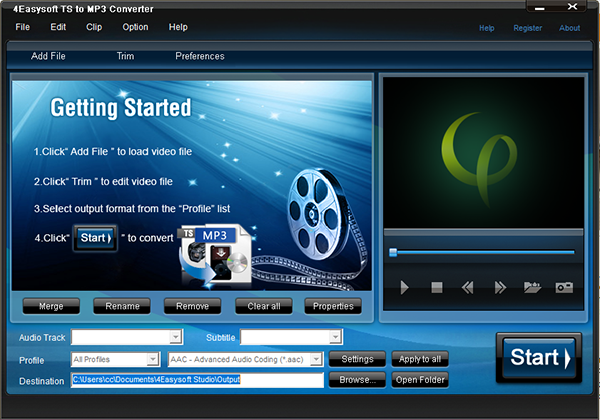 4Easysoft TS to MP3 Converter图片