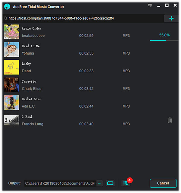 AudFree Tidal Music Converter截图