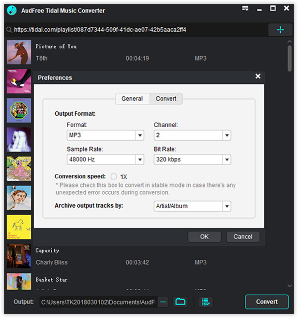 AudFree Tidal Music Converter截图