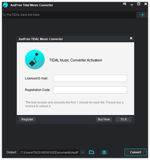 AudFree Tidal Music Converter截图