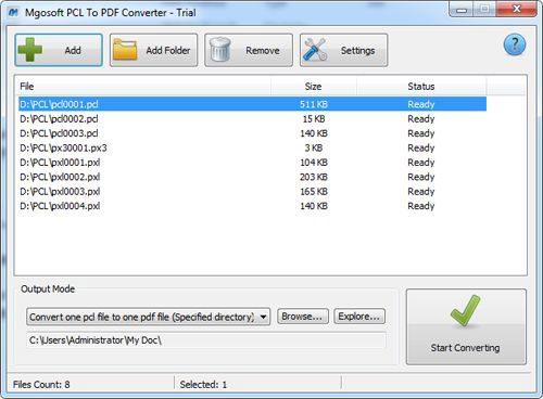 Mgosoft PCL To PDF Converter截图