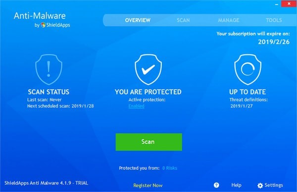 ShieldApps Anti-Malware(反恶意安全软件)