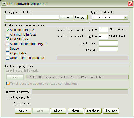 PDF Password Cracker Pro图片