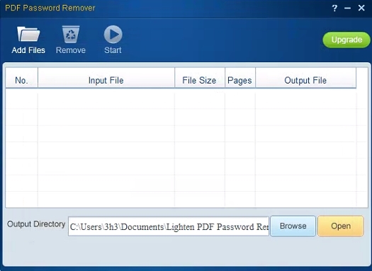 Lighten PDF Password Remover软件图片1