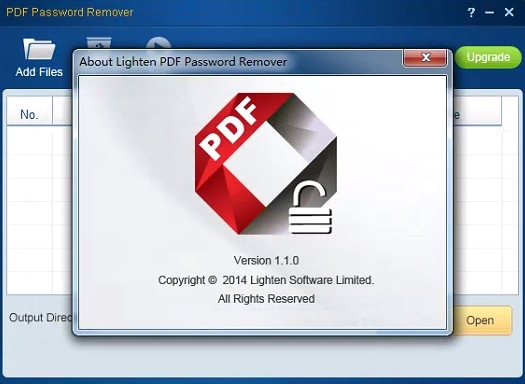 Lighten PDF Password Remover软件图片2