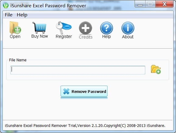iSunshare Excel Password Remover截图