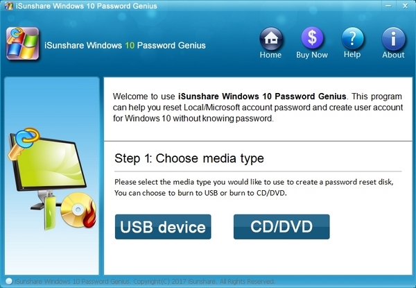 win10密码恢复工具下载|iSunshare Windows 10 Password Genius 电脑版v6.1.3下载
