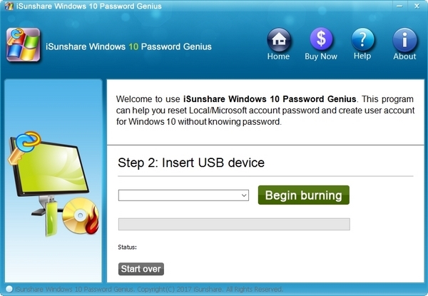 iSunshare Windows 10 Password Genius图片2
