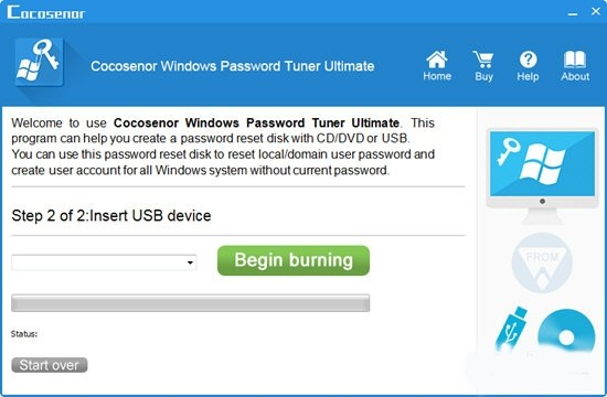 Cocosenor Windows Password Tuner Ultimate截图1