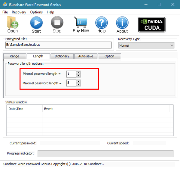 iSunshare Word Password Genius图片4