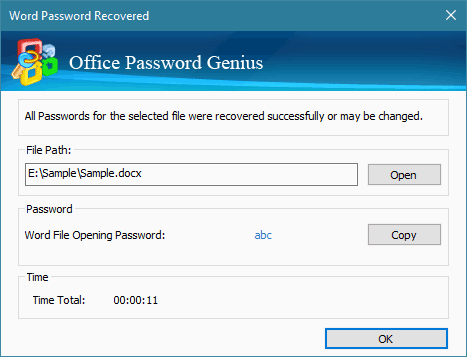 iSunshare Office Password Genius图片8