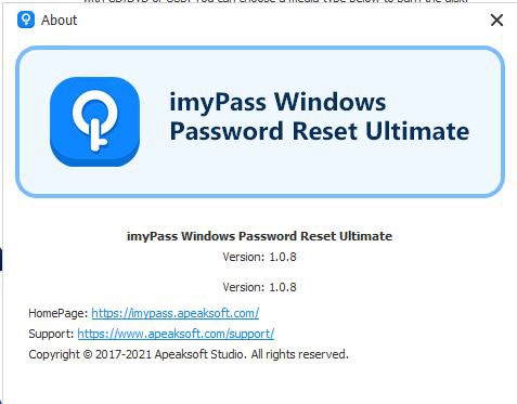 imyPass Windows Password Reset截图2