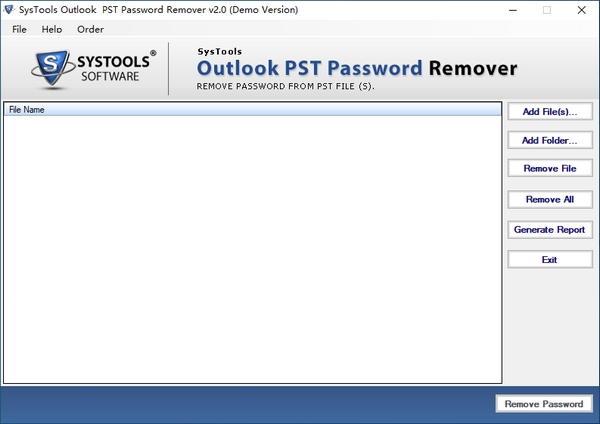 SysTools PST Password Remover图片