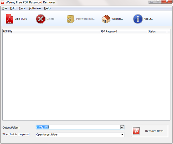 Weeny Free PDF Password Remover图片