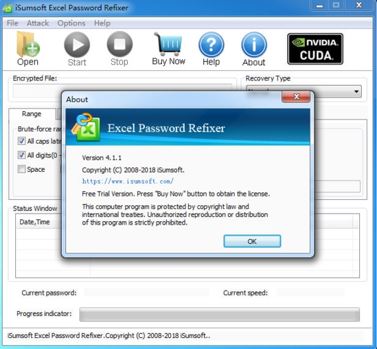 iSumsoft Excel Password Refixer(excel密码恢复软件)官方版v4.1.1下载插图1