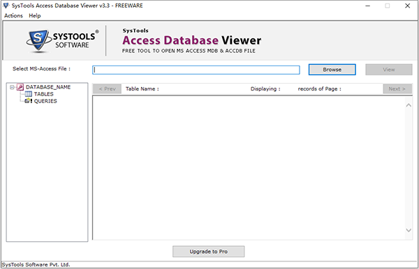 SysTools Access Database Viewer图片