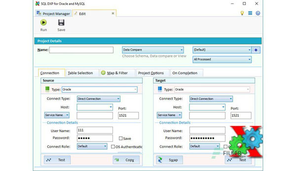 SQL DXP for Oracle and MySQL截图