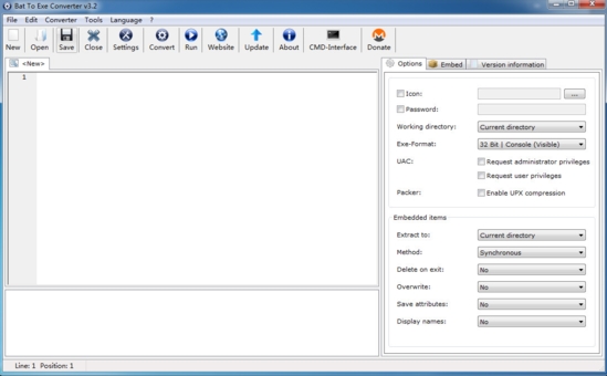 Bat To Exe Converter (bat转exe工具)中文绿色版v3.2下载插图