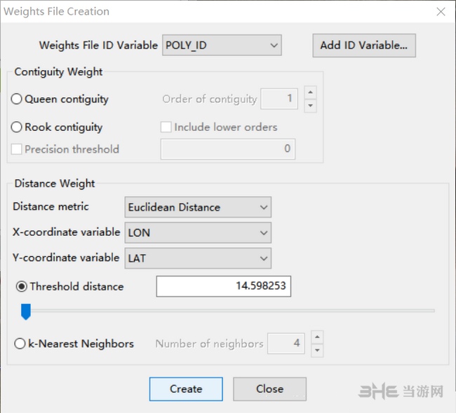 Geoda生成空间权重矩阵方法图片5