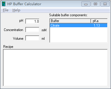 HP Buffer Calculator图片2
