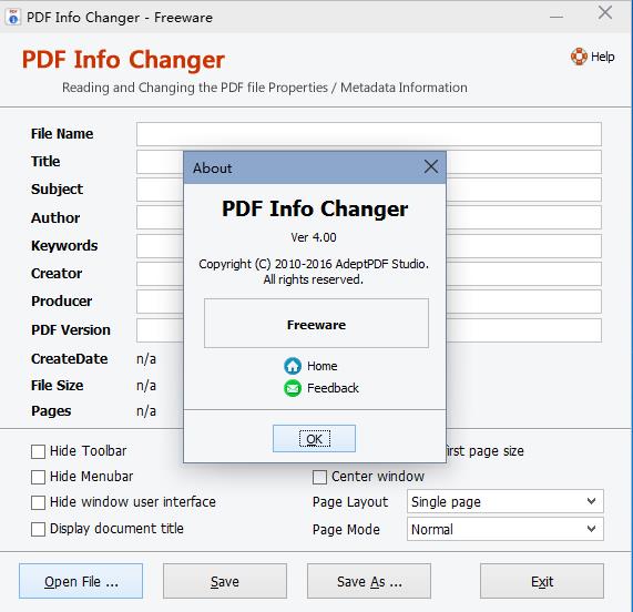 Adept PDF Info Changer图