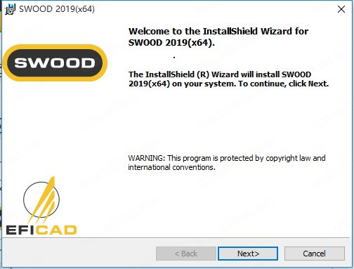 EFICAD SWOOD 2019安装教程1