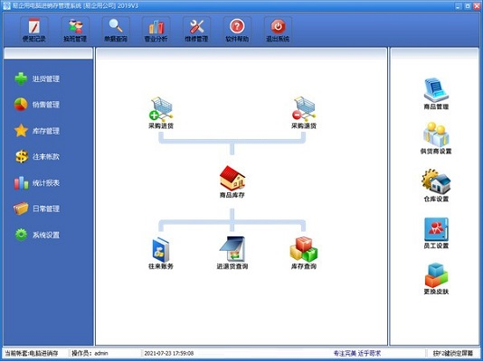 易企用电脑进销存管理系统图片