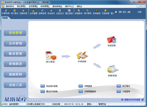 易达足浴足疗管理系统