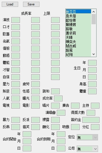 明星志愿3人物修改器图片1