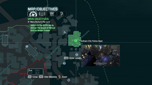 蝙蝠侠阿甘之城地图图片